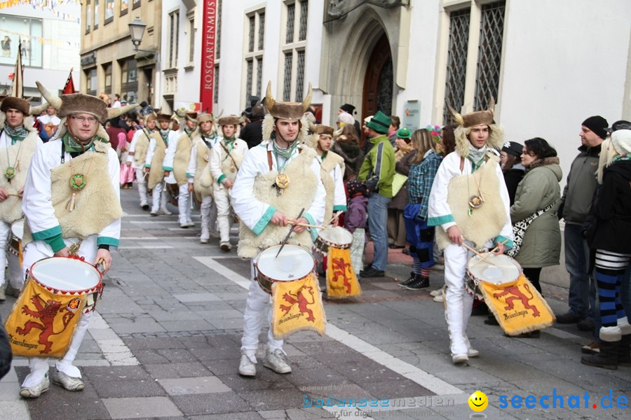 Narrenumzug - Grosses Narrentreffen in Konstanz am Bodensee, 22.01.2012