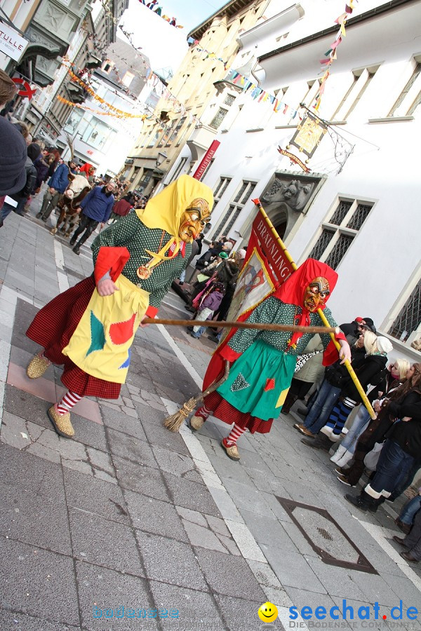 Narrenumzug - Grosses Narrentreffen in Konstanz am Bodensee, 22.01.2012