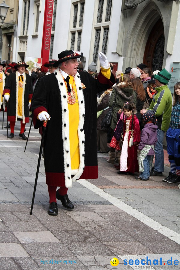 Narrenumzug - Grosses Narrentreffen in Konstanz am Bodensee, 22.01.2012