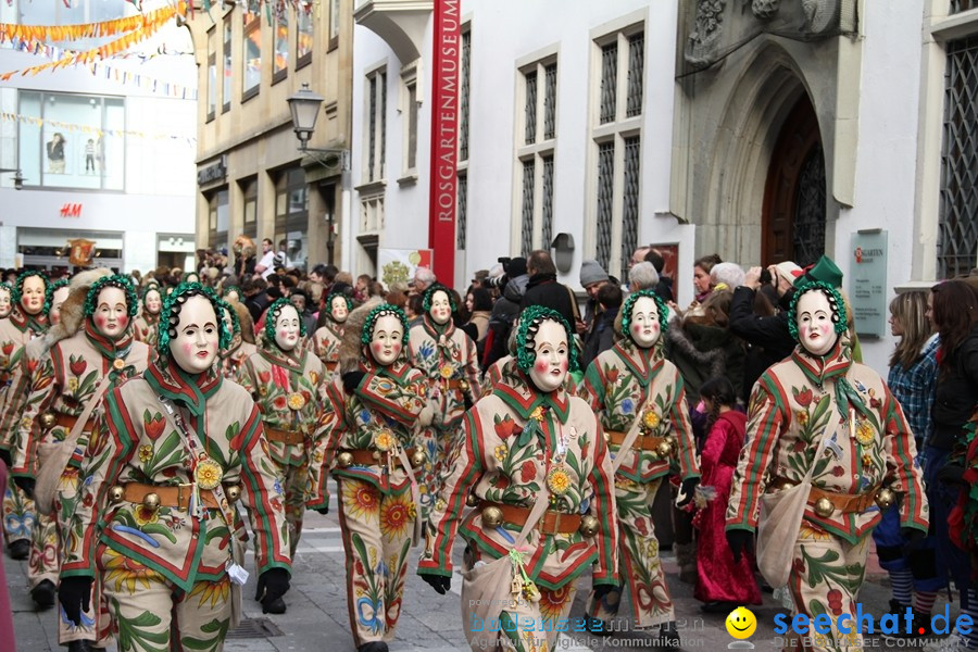 Narrenumzug - Grosses Narrentreffen in Konstanz am Bodensee, 22.01.2012