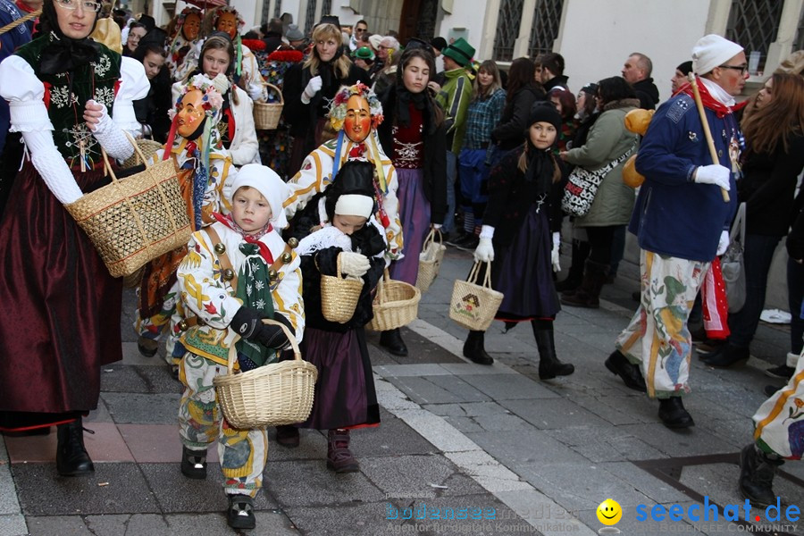 Narrenumzug - Grosses Narrentreffen in Konstanz am Bodensee, 22.01.2012