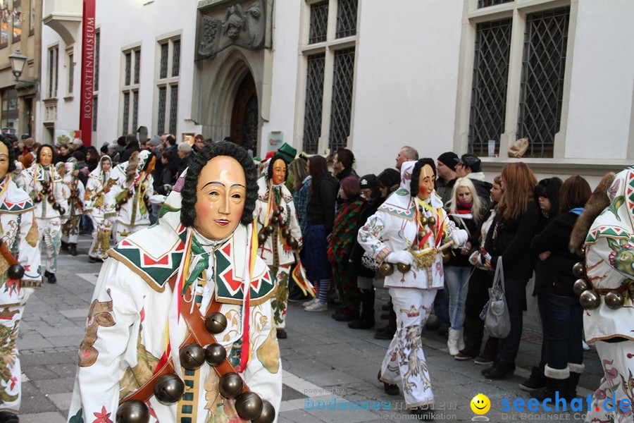 Narrenumzug - Grosses Narrentreffen in Konstanz am Bodensee, 22.01.2012