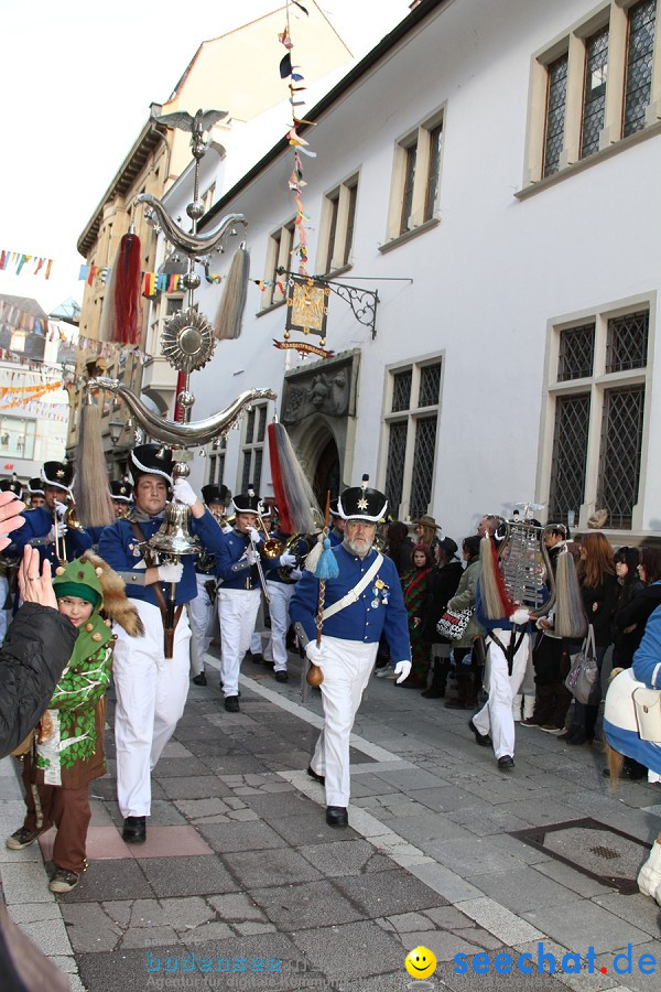 Narrenumzug - Grosses Narrentreffen in Konstanz am Bodensee, 22.01.2012