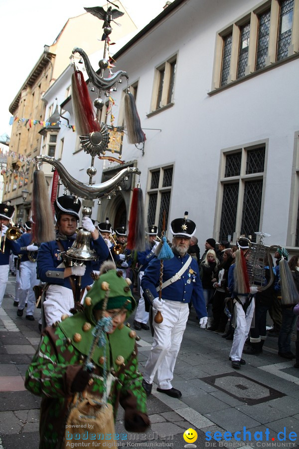 Narrenumzug - Grosses Narrentreffen in Konstanz am Bodensee, 22.01.2012