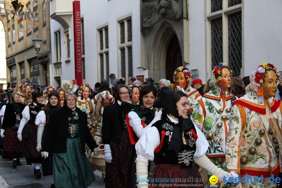 Narrenumzug - Grosses Narrentreffen in Konstanz am Bodensee, 22.01.2012