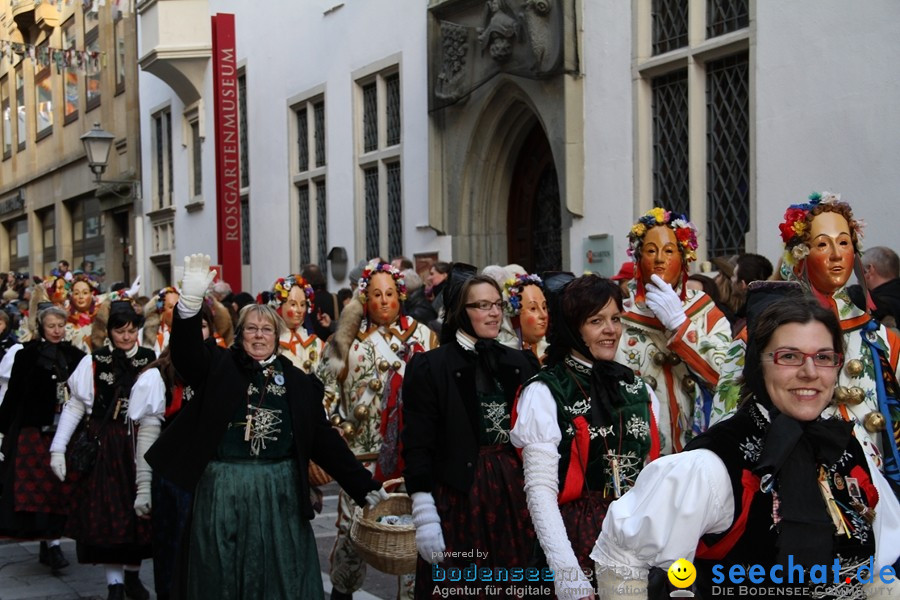 Narrenumzug - Grosses Narrentreffen in Konstanz am Bodensee, 22.01.2012