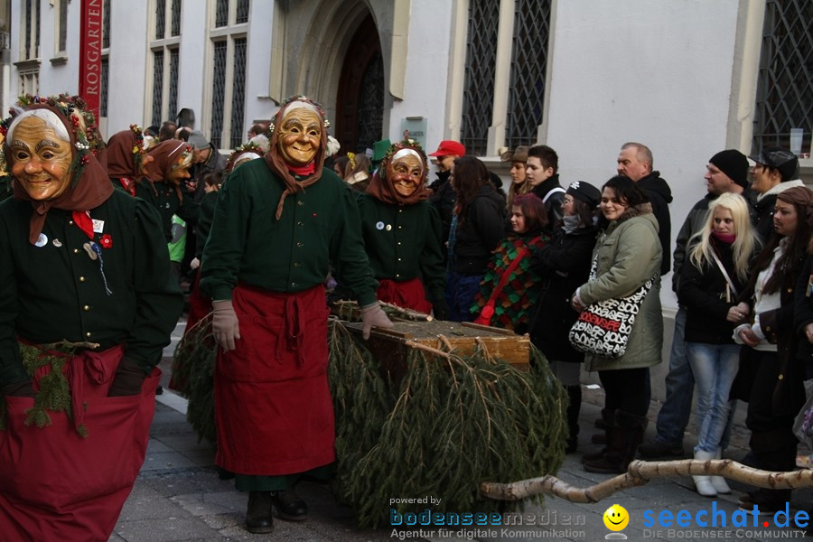 Narrenumzug - Grosses Narrentreffen in Konstanz am Bodensee, 22.01.2012