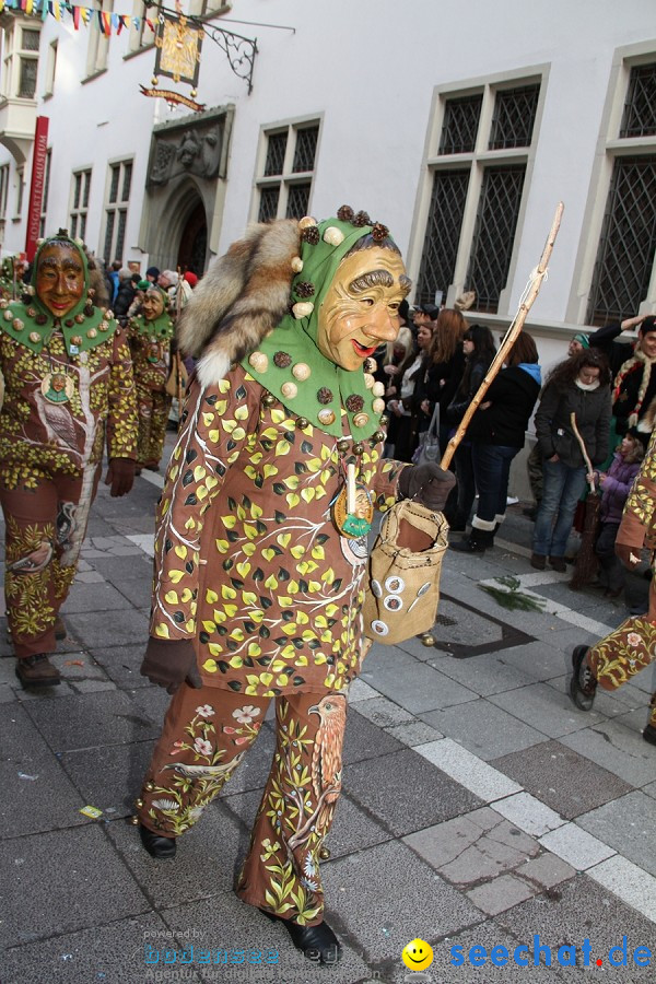 Narrenumzug - Grosses Narrentreffen in Konstanz am Bodensee, 22.01.2012