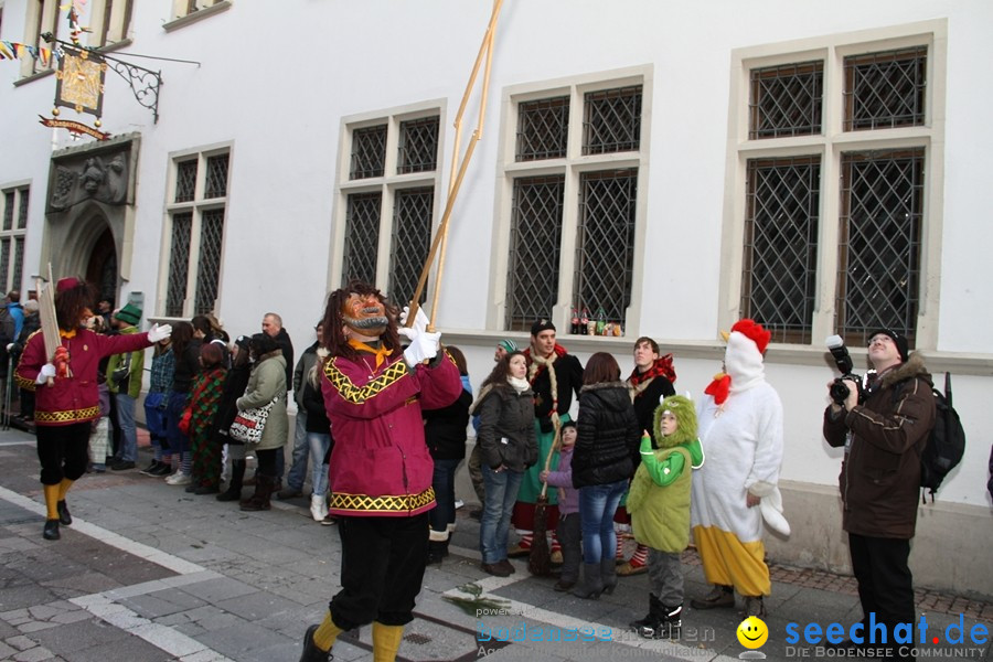 Narrenumzug - Grosses Narrentreffen in Konstanz am Bodensee, 22.01.2012