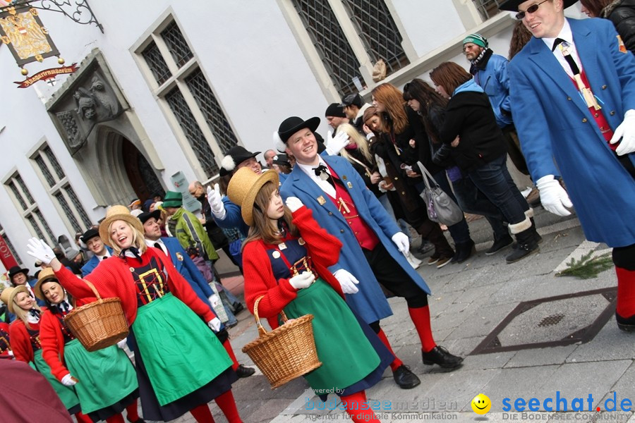 Narrenumzug - Grosses Narrentreffen in Konstanz am Bodensee, 22.01.2012