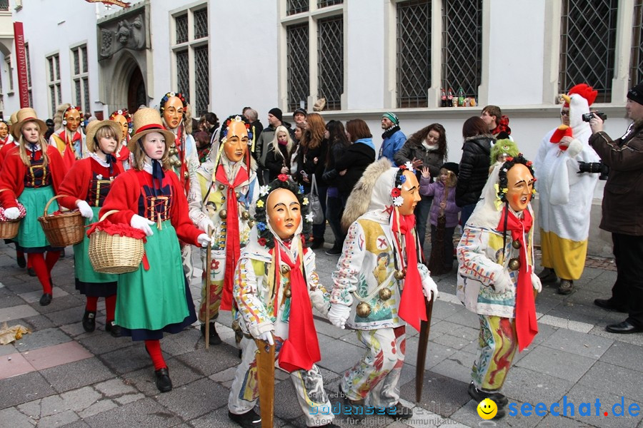 Narrenumzug - Grosses Narrentreffen in Konstanz am Bodensee, 22.01.2012