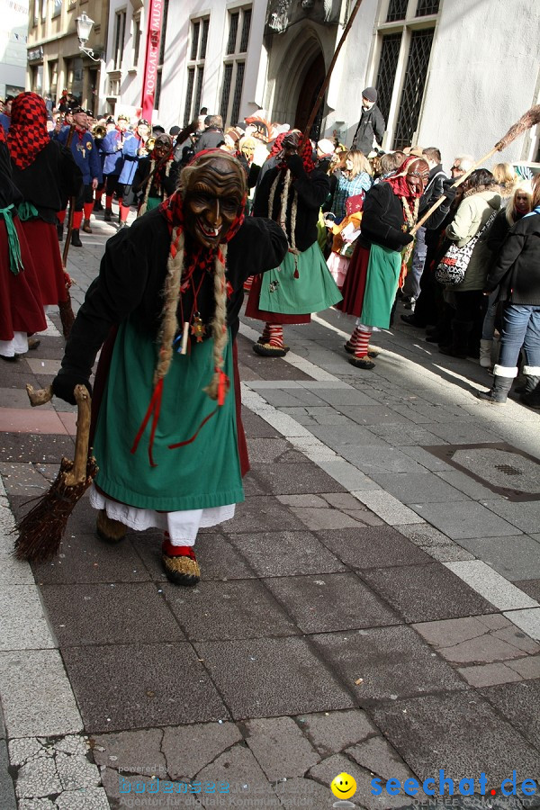 Narrenumzug - Grosses Narrentreffen in Konstanz am Bodensee, 22.01.2012