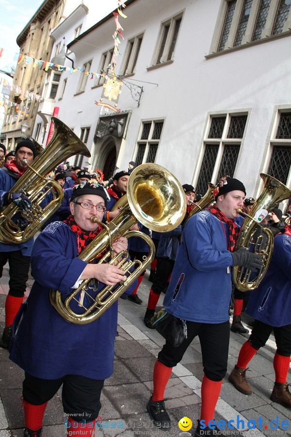 Narrenumzug - Grosses Narrentreffen in Konstanz am Bodensee, 22.01.2012