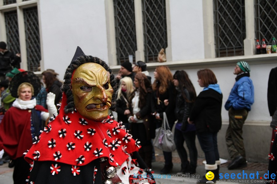 Narrenumzug - Grosses Narrentreffen in Konstanz am Bodensee, 22.01.2012