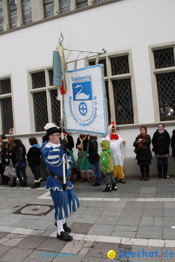 Narrenumzug - Grosses Narrentreffen in Konstanz am Bodensee, 22.01.2012