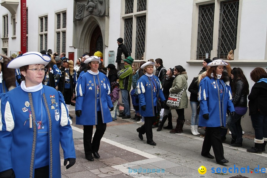 Narrenumzug - Grosses Narrentreffen in Konstanz am Bodensee, 22.01.2012