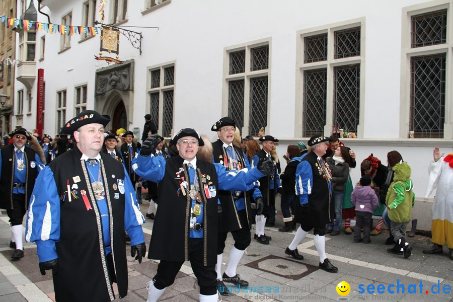 Narrenumzug - Grosses Narrentreffen in Konstanz am Bodensee, 22.01.2012