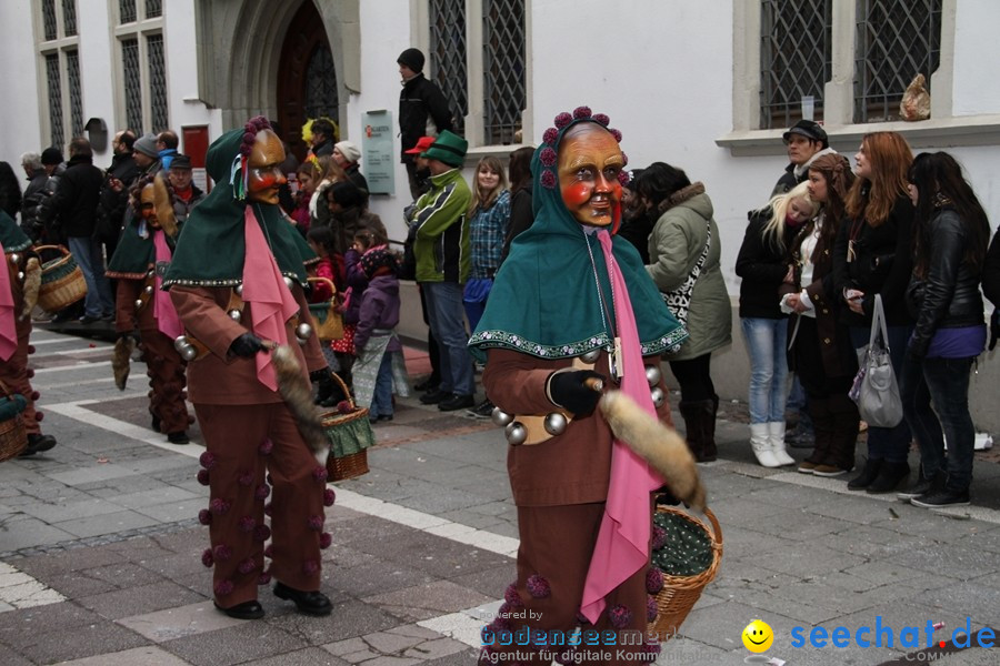 Narrenumzug - Grosses Narrentreffen in Konstanz am Bodensee, 22.01.2012