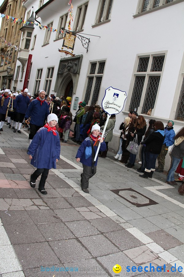 Narrenumzug - Grosses Narrentreffen in Konstanz am Bodensee, 22.01.2012