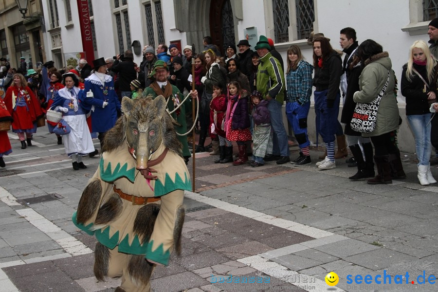 Narrenumzug - Grosses Narrentreffen in Konstanz am Bodensee, 22.01.2012