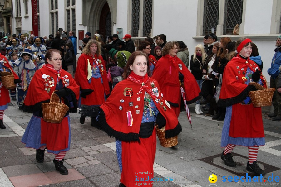 Narrenumzug - Grosses Narrentreffen in Konstanz am Bodensee, 22.01.2012