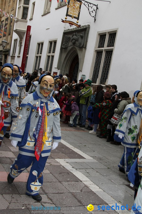 Narrenumzug - Grosses Narrentreffen in Konstanz am Bodensee, 22.01.2012