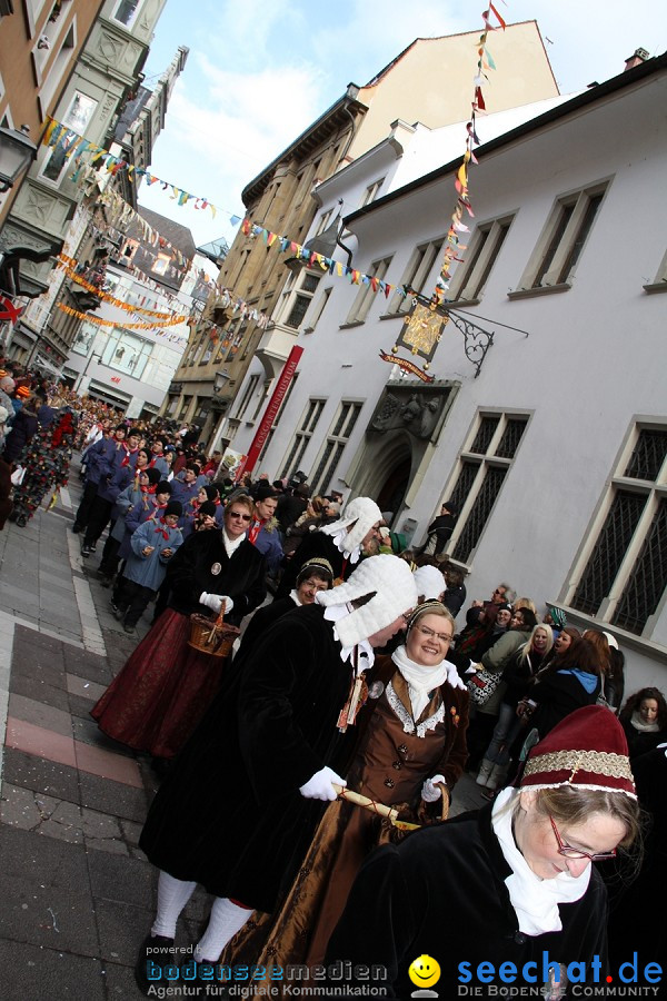 Narrenumzug - Grosses Narrentreffen in Konstanz am Bodensee, 22.01.2012