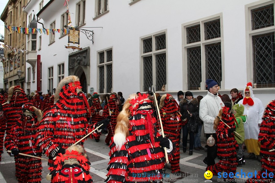 Narrenumzug - Grosses Narrentreffen in Konstanz am Bodensee, 22.01.2012