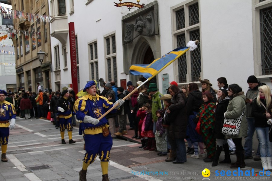 Narrenumzug - Grosses Narrentreffen in Konstanz am Bodensee, 22.01.2012