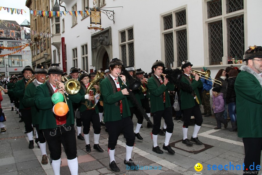 Narrenumzug - Grosses Narrentreffen in Konstanz am Bodensee, 22.01.2012