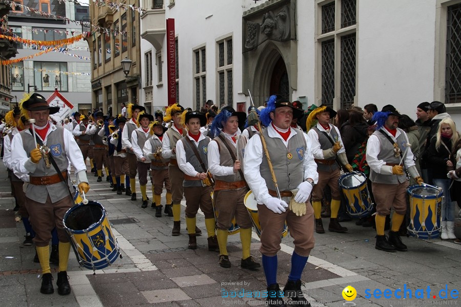 Narrenumzug - Grosses Narrentreffen in Konstanz am Bodensee, 22.01.2012