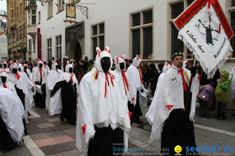 Narrenumzug - Grosses Narrentreffen in Konstanz am Bodensee, 22.01.2012