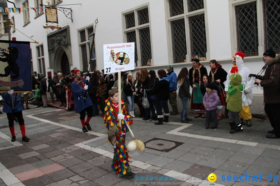 Narrenumzug - Grosses Narrentreffen in Konstanz am Bodensee, 22.01.2012