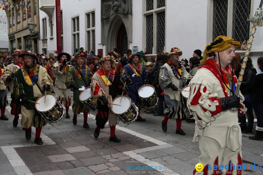 Narrenumzug - Grosses Narrentreffen in Konstanz am Bodensee, 22.01.2012