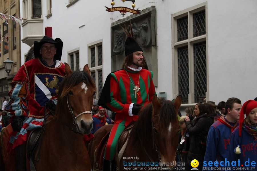 Narrenumzug - Grosses Narrentreffen in Konstanz am Bodensee, 22.01.2012