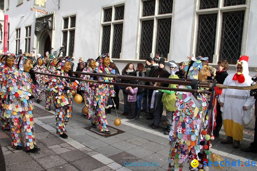 Narrenumzug - Grosses Narrentreffen in Konstanz am Bodensee, 22.01.2012