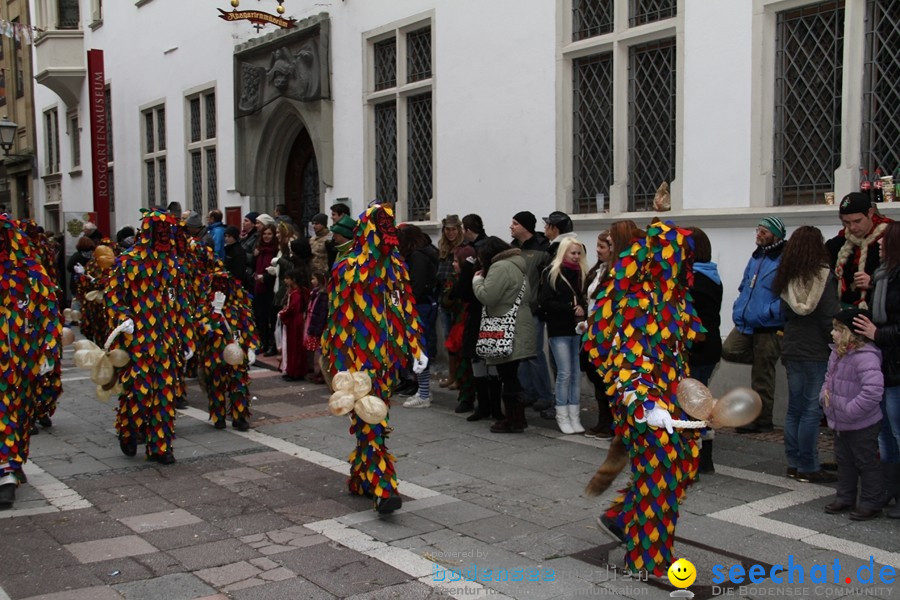 Narrenumzug - Grosses Narrentreffen in Konstanz am Bodensee, 22.01.2012