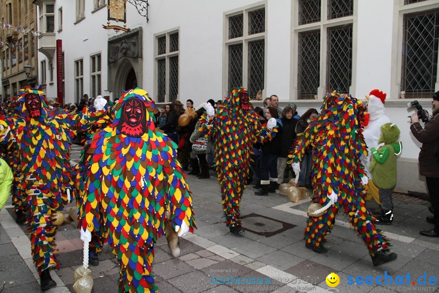 Narrenumzug - Grosses Narrentreffen in Konstanz am Bodensee, 22.01.2012