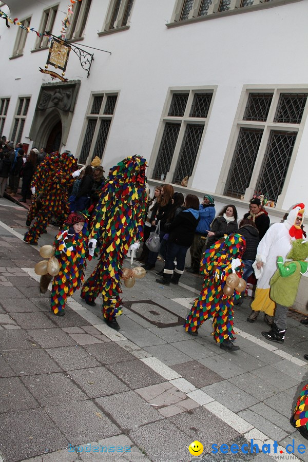 Narrenumzug - Grosses Narrentreffen in Konstanz am Bodensee, 22.01.2012