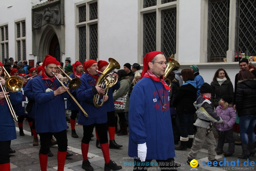 Narrenumzug - Grosses Narrentreffen in Konstanz am Bodensee, 22.01.2012