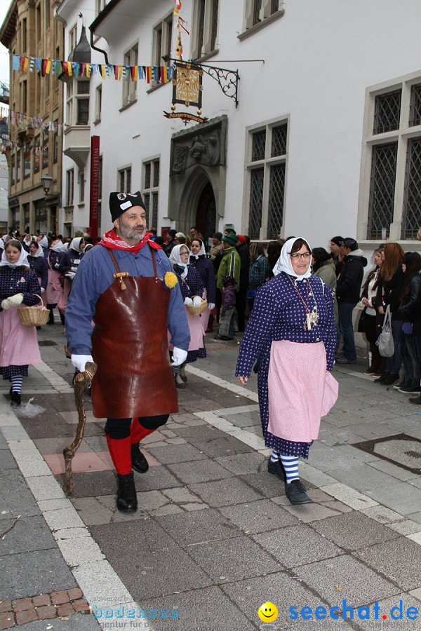 Narrenumzug - Grosses Narrentreffen in Konstanz am Bodensee, 22.01.2012