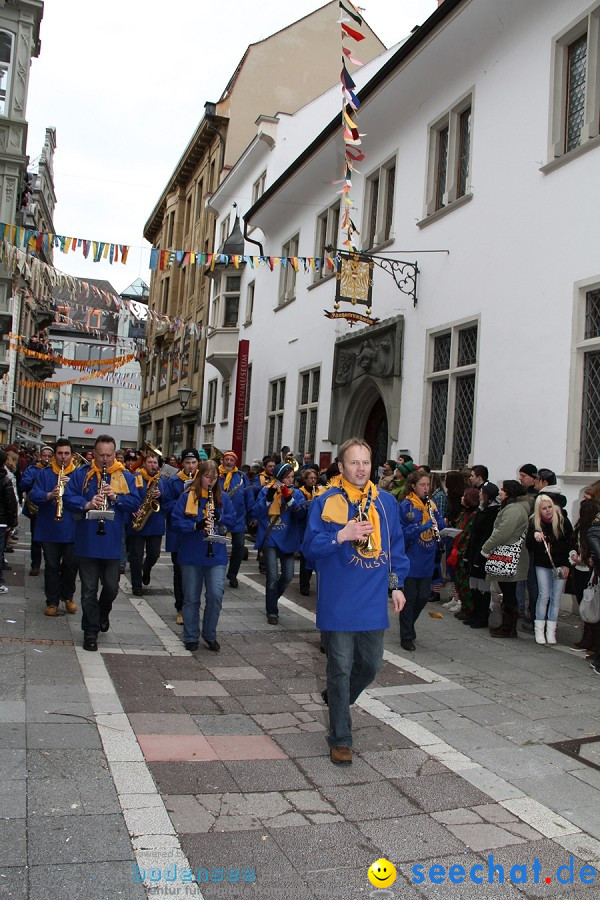 Narrenumzug - Grosses Narrentreffen in Konstanz am Bodensee, 22.01.2012