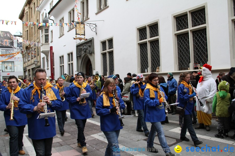 Narrenumzug - Grosses Narrentreffen in Konstanz am Bodensee, 22.01.2012