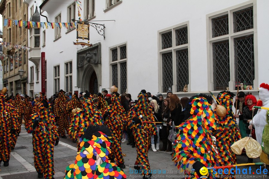 Narrenumzug - Grosses Narrentreffen in Konstanz am Bodensee, 22.01.2012