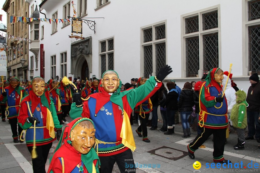 Narrenumzug - Grosses Narrentreffen in Konstanz am Bodensee, 22.01.2012