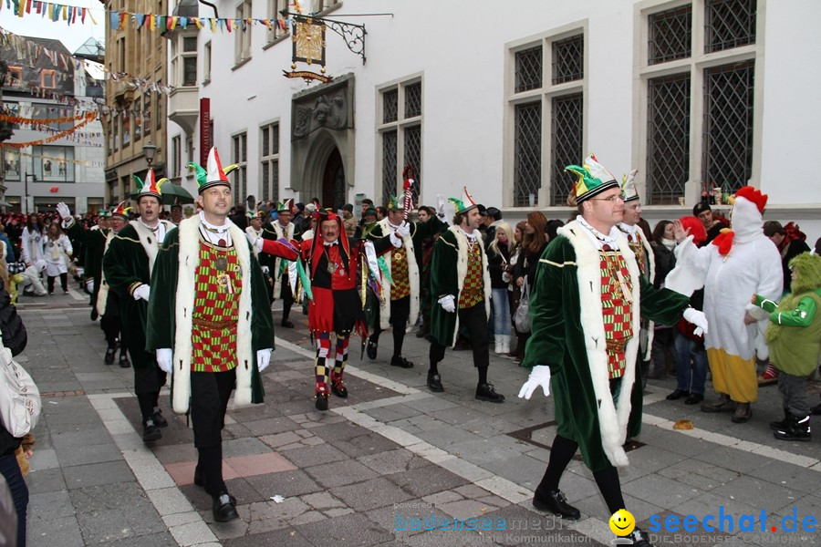 Narrenumzug - Grosses Narrentreffen in Konstanz am Bodensee, 22.01.2012