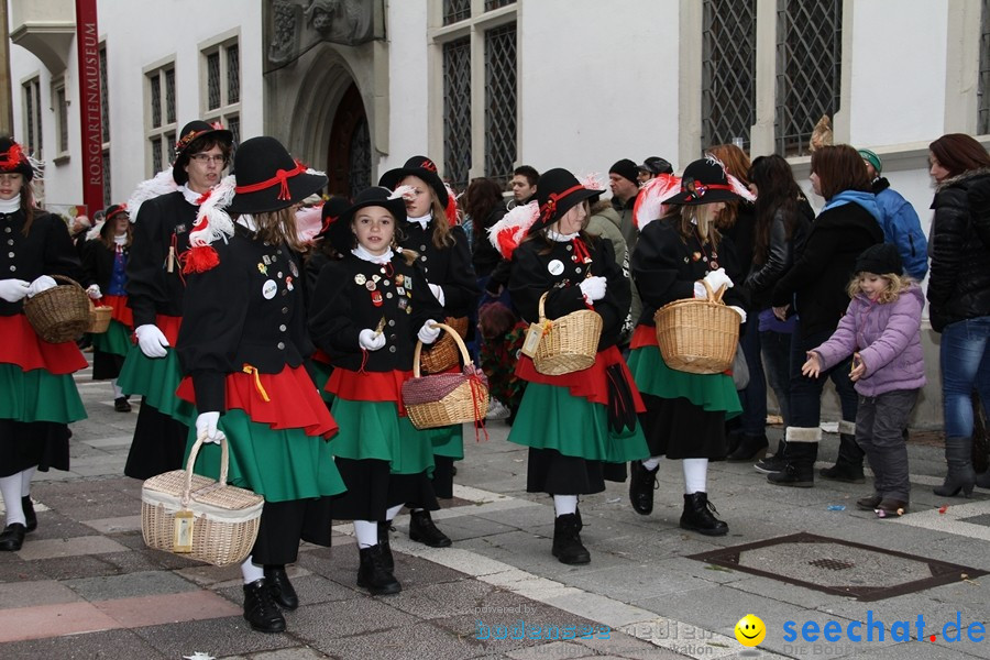 Narrenumzug - Grosses Narrentreffen in Konstanz am Bodensee, 22.01.2012