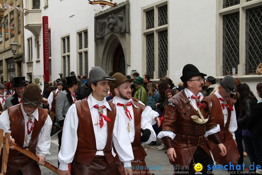 Narrenumzug - Grosses Narrentreffen in Konstanz am Bodensee, 22.01.2012