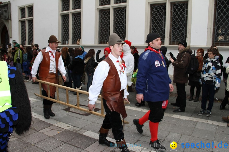 Narrenumzug - Grosses Narrentreffen in Konstanz am Bodensee, 22.01.2012