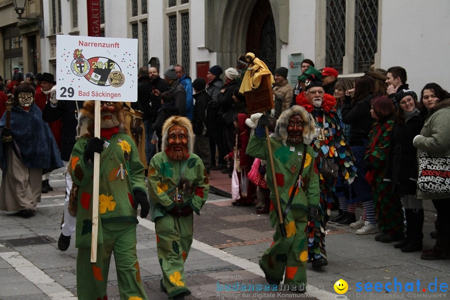 Narrenumzug - Grosses Narrentreffen in Konstanz am Bodensee, 22.01.2012